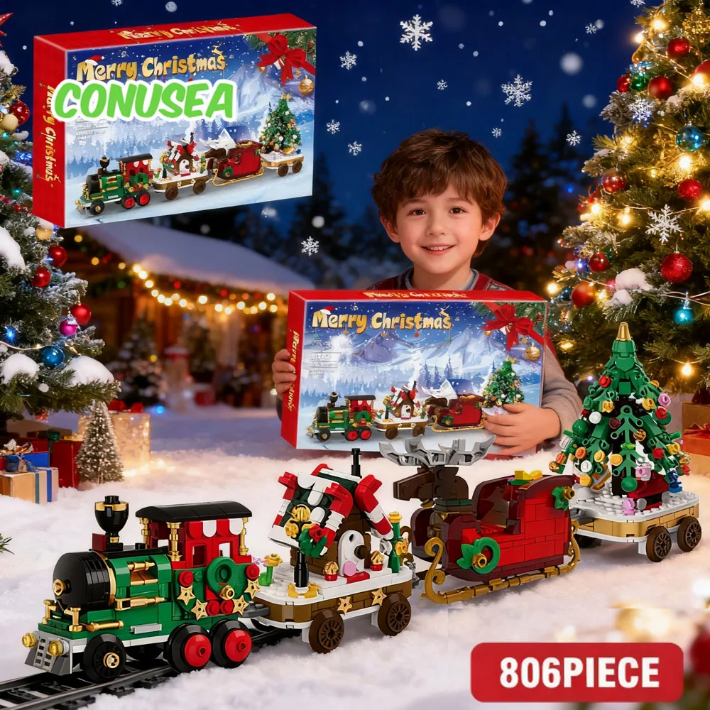 Micro bloques navideños de construcción para niños – Juegos creativos - imagen 3