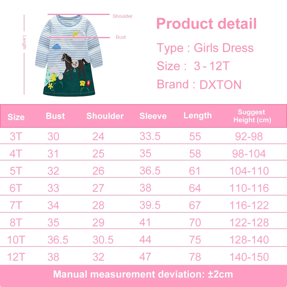 Vestido infantil con motivos y apliques