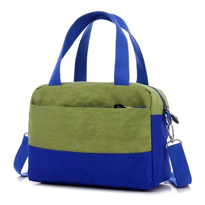 Bolso maternal de estilo casual con franjas de colores para mamás