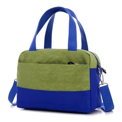 Bolso maternal de estilo casual con franjas de colores para mamás