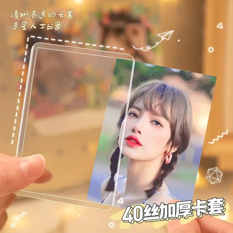 Tarjetero acrílico para identificación - Soporte para tarjetas Kpop