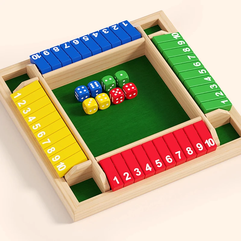 Juego de matemáticas de madera con sumas y restas