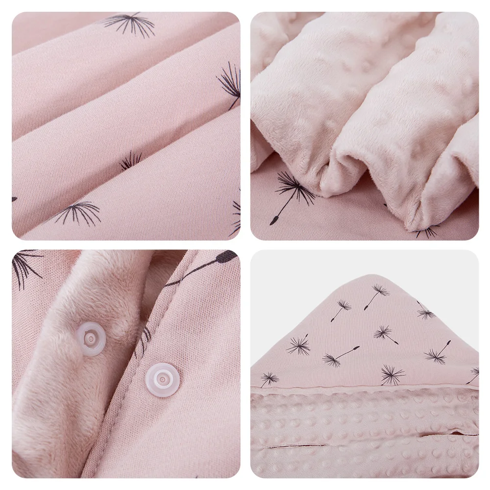Manta con capucha para bebé recién nacido – Cálida windproof para cesta portabebé - imagen 2