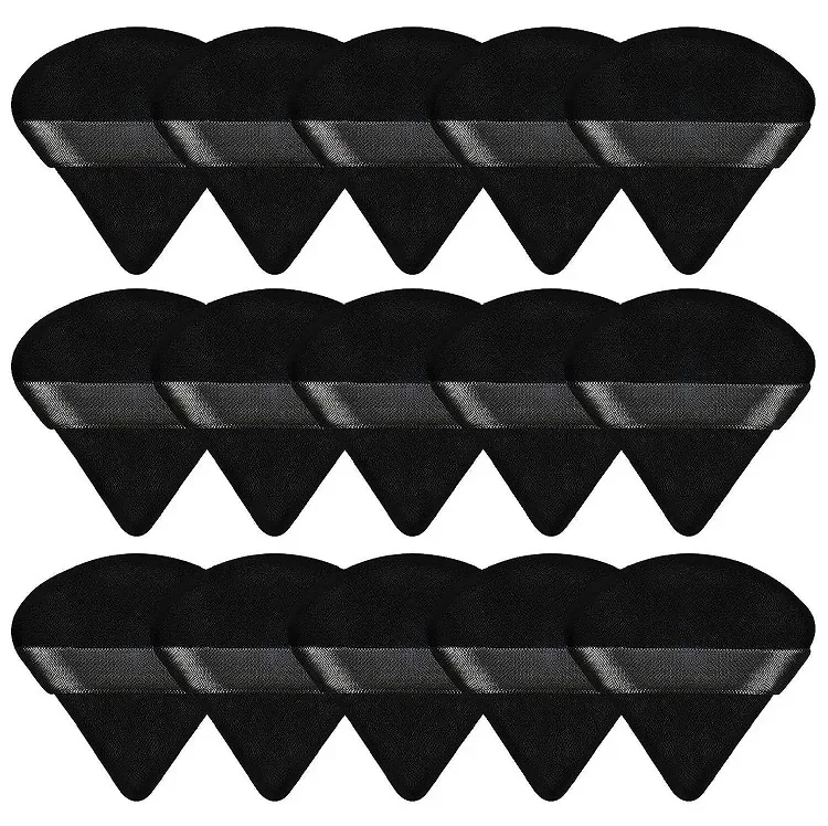 Esponja triangular para difuminar base de maquillaje