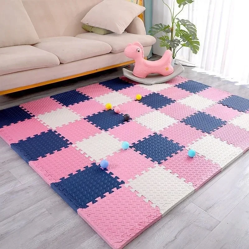 Alfombrilla puzzle bebé – Alfombra juego Tatami suave entrelazada - imagen 4