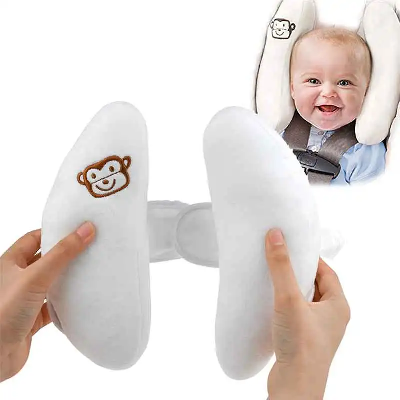 Almohada coche bebé forma plátano soporte cabeza cuello - imagen 3