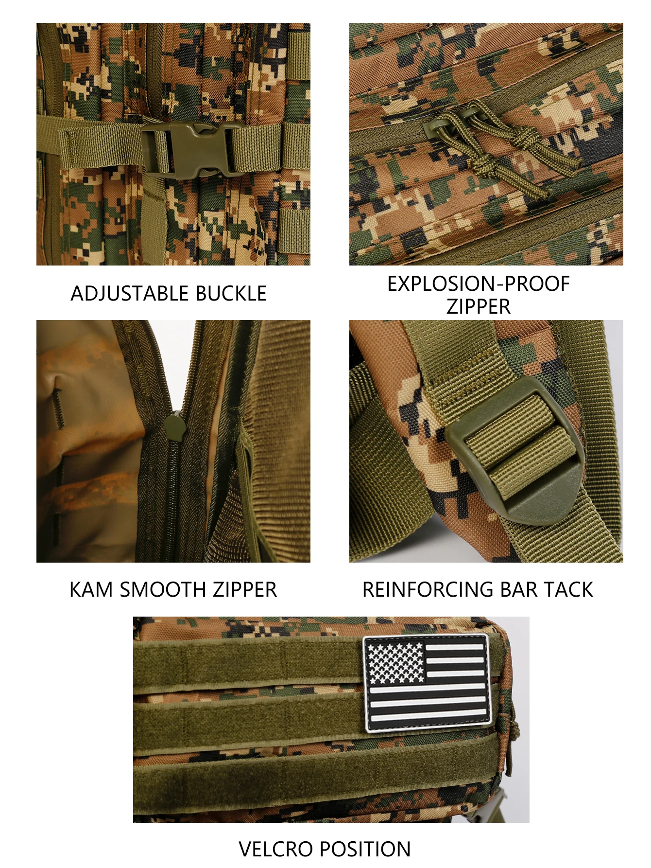Opciones de color de la mochila