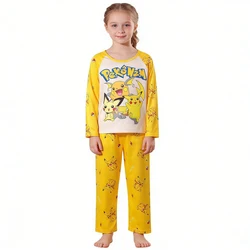 Pijamas infantiles de Pikachu de manga larga - suaves y cómodos
