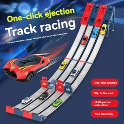 Pistas de carreras con catapulta para armar, juego coches