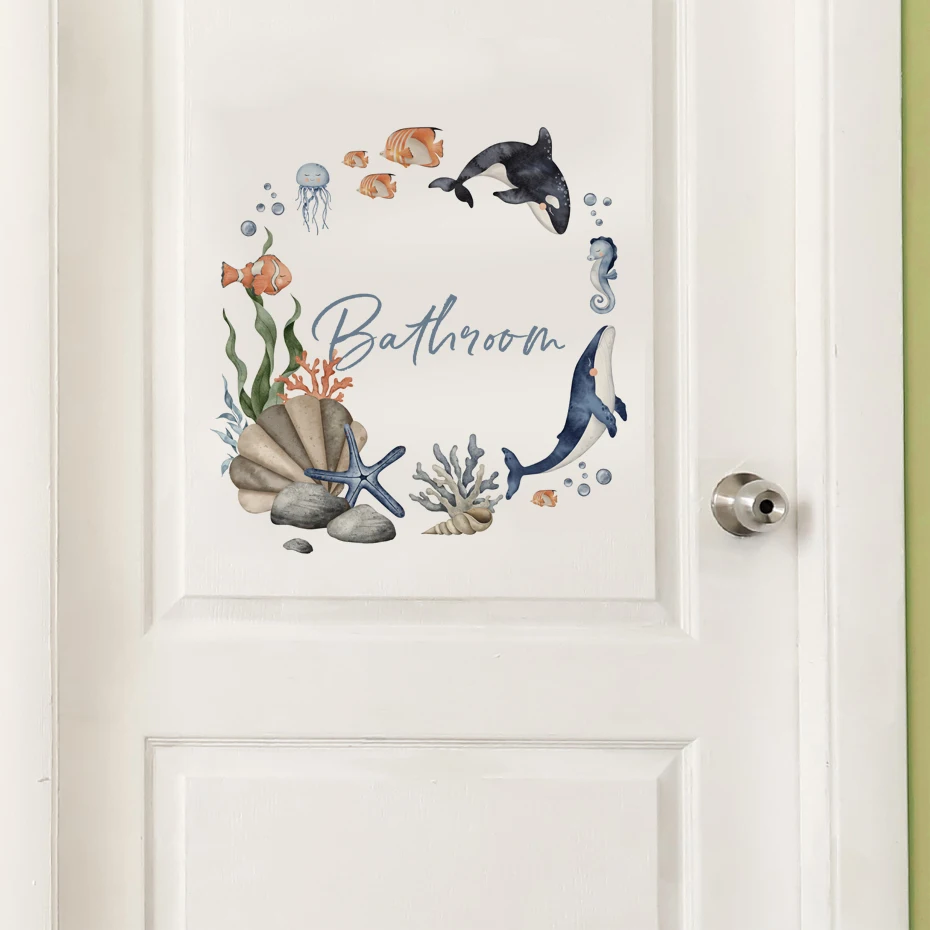 Pegatinas de pared de animales marinos para habitaciones infantiles - imagen 4