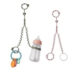 Mordedor de silicona con cadena antipérdida para bebés