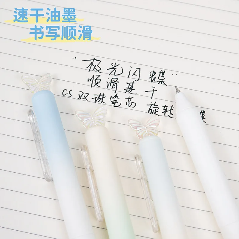 Bolígrafo mariposa mini portátil de bolsillo tinta negra para niños - imagen 5