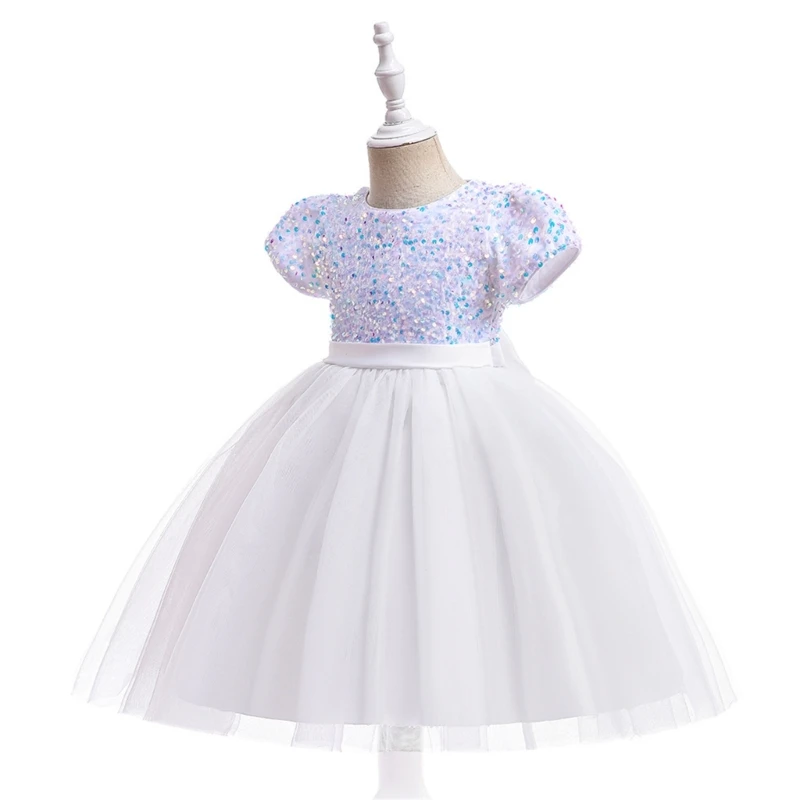 Prinzessin vestido de verano niña con tul y estrellas para fiestas - imagen 3
