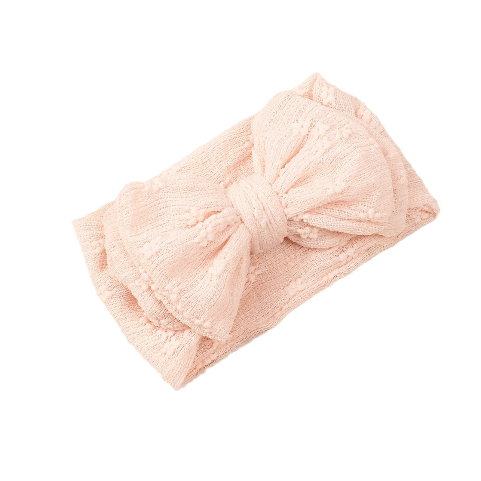 Diadema bordada con lazo de doble capa para niñas pequeñas - imagen 5