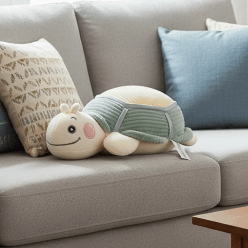 Peluche tortuga suave y esponjoso para decoración de coche infantil - imagen 3