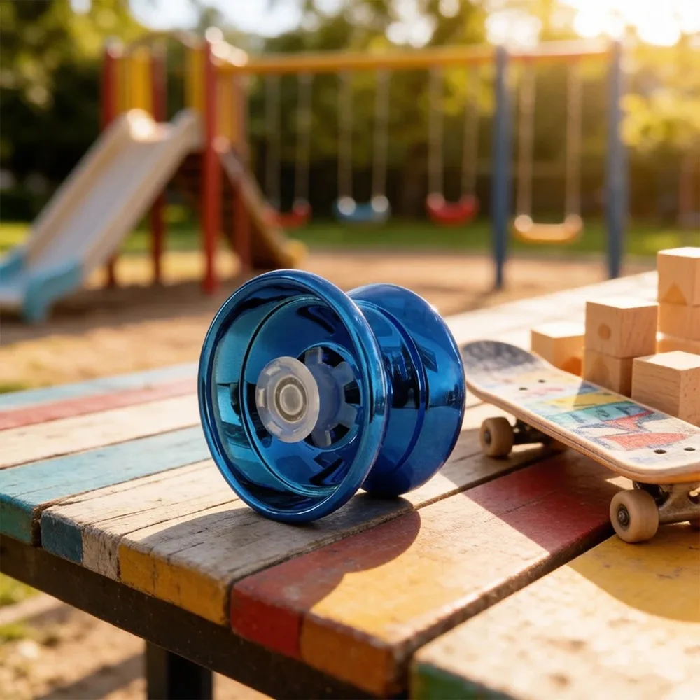 Yo-yo metálico de aleación para niños, giro suave y estable - imagen 4