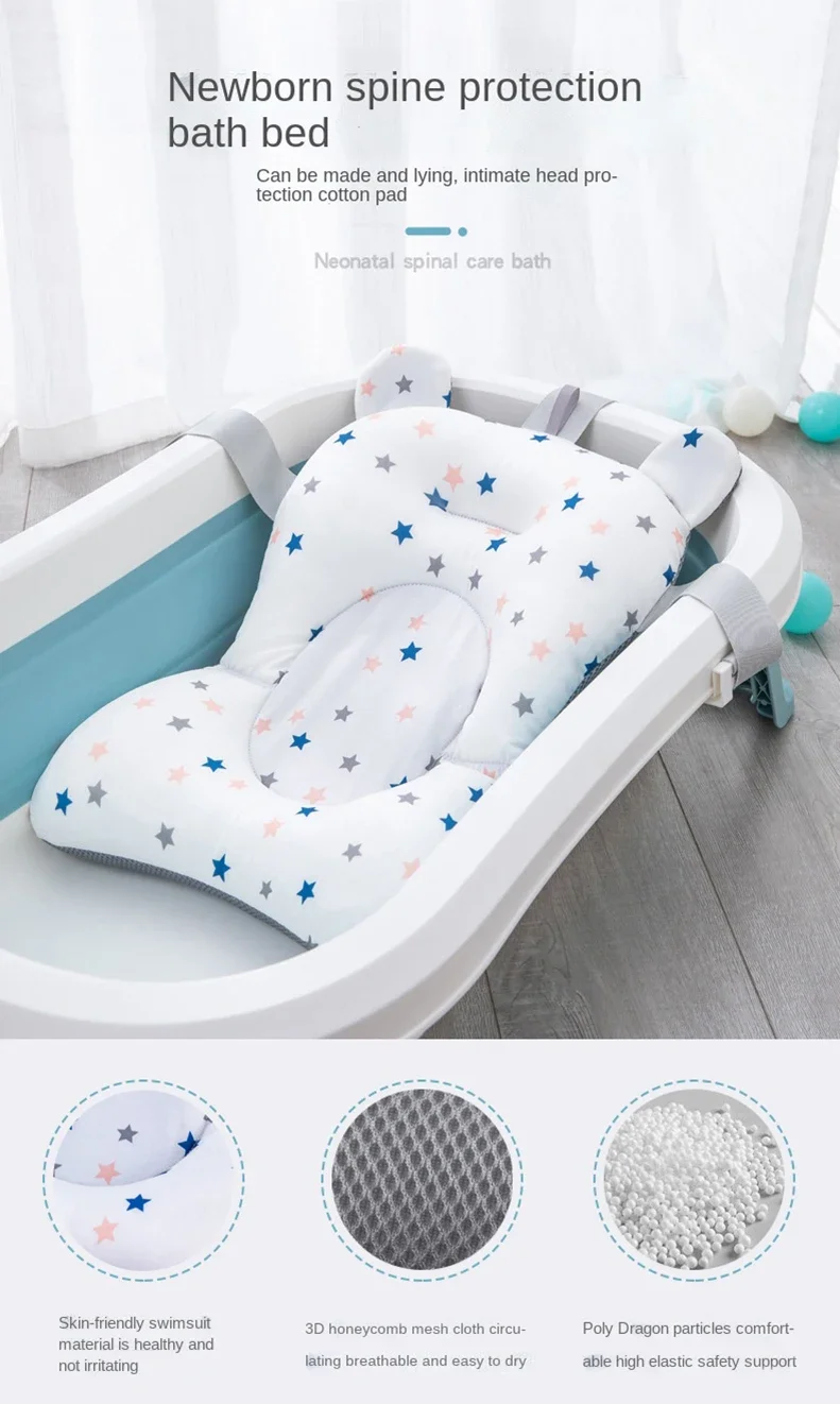 Colchoneta de soporte para mayor estabilidad en la bañera