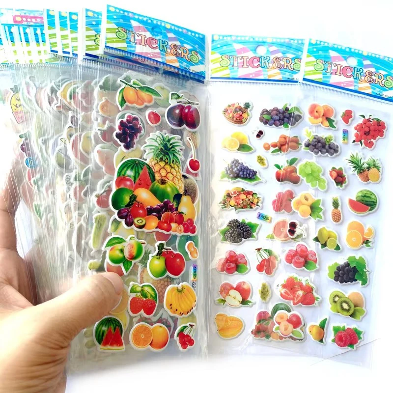 Pegatinas 3D de burbujas reutilizables con estilo infantil - imagen 5