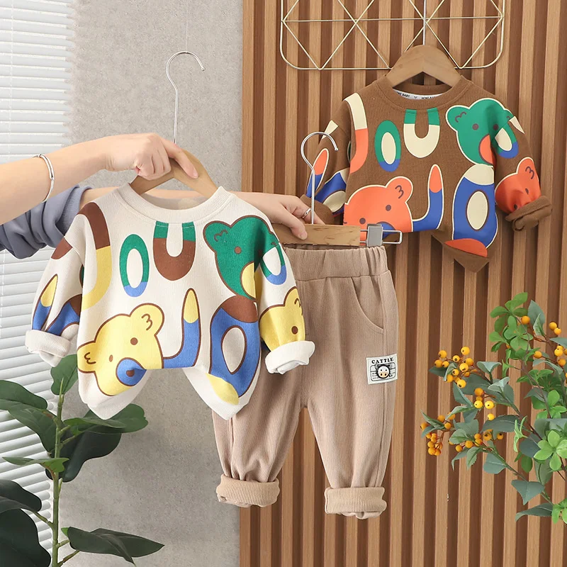 Conjunto bebé niña chándal con camiseta y pantalón primavera-otoño - imagen 2