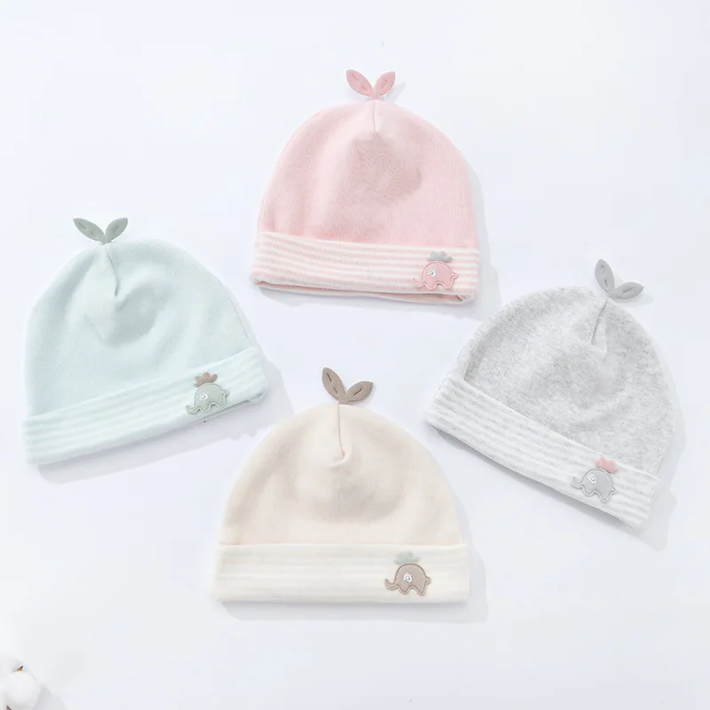 Gorro de algodón para bebé recién nacido delgado unisex primavera - imagen 2