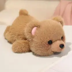 Conejo de peluche acostado, almohada estilo tierno para bebé