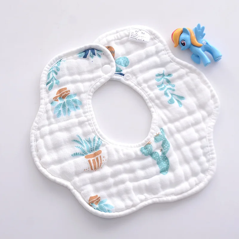 Weiche Baby Babero antisaliva de algodón para bebé con dibujos