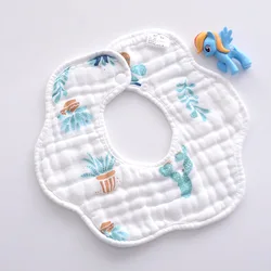 Weiche Baby Babero antisaliva de algodón para bebé con dibujos