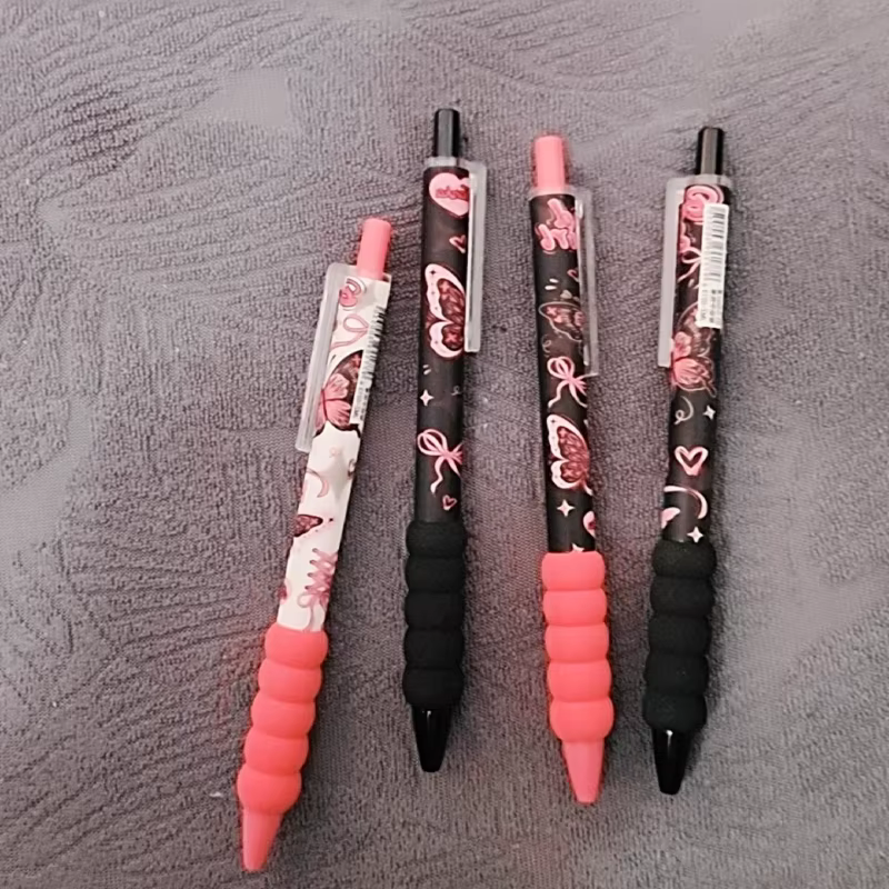 Bolígrafo gel negro de secado rápido con agarre suave mariposa - imagen 5