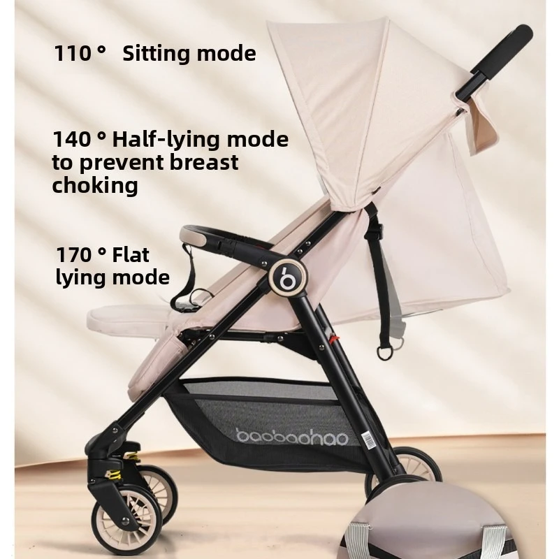 Cochecito bebé A5 plegable ligero tipo de bolsillo, reclinable - imagen 2