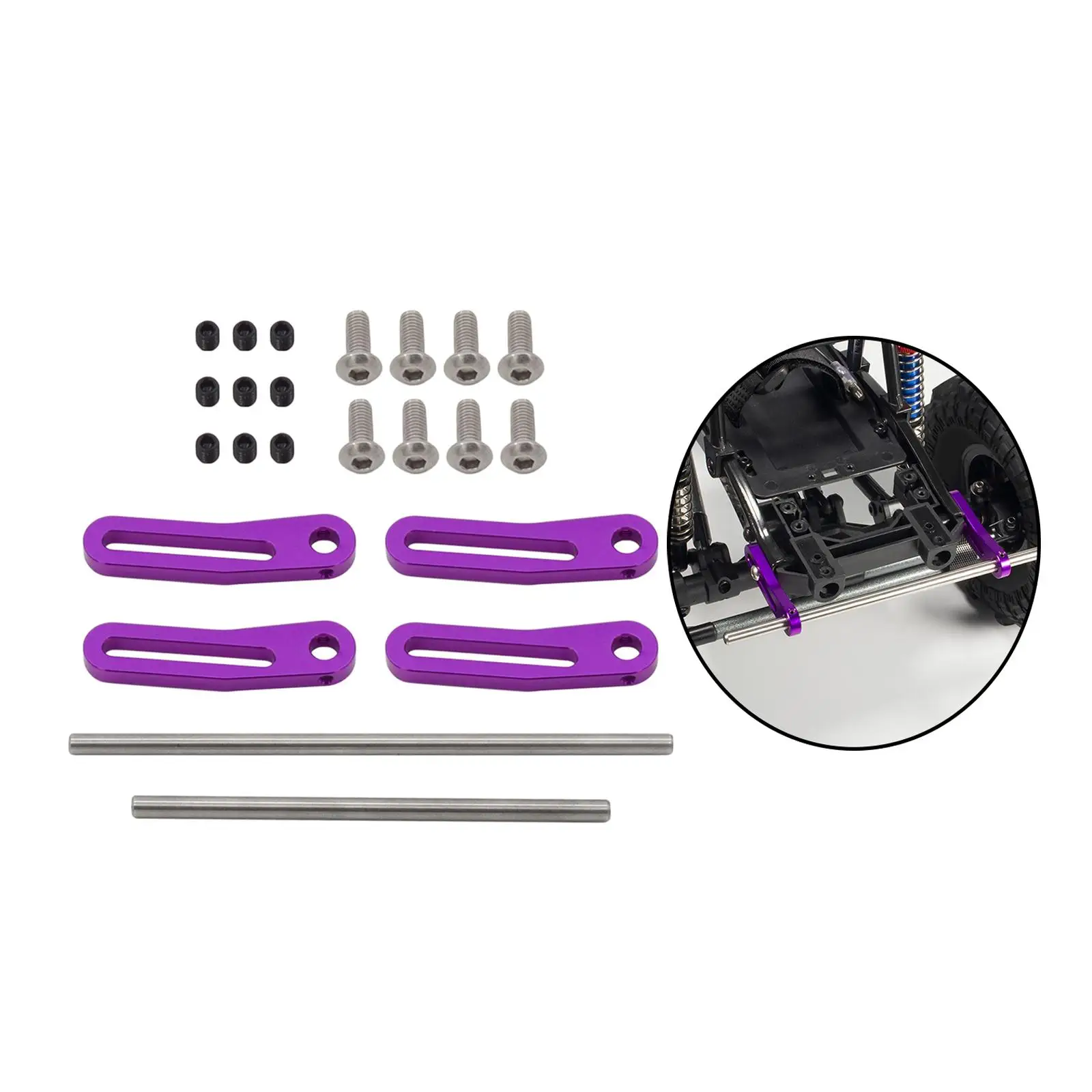 Aluminum Alloy Modular CNC RC Bumper for 1:10 RC Hobby Car Model DIY Accs Aluminum Alloy Modular CNC RC Bumper for 1:10 RC Hobby Car Model DIY Accs