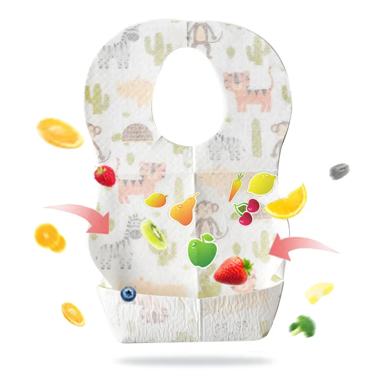 Babero desechable impermeable para bebés – Alimentación y eructos - imagen 3