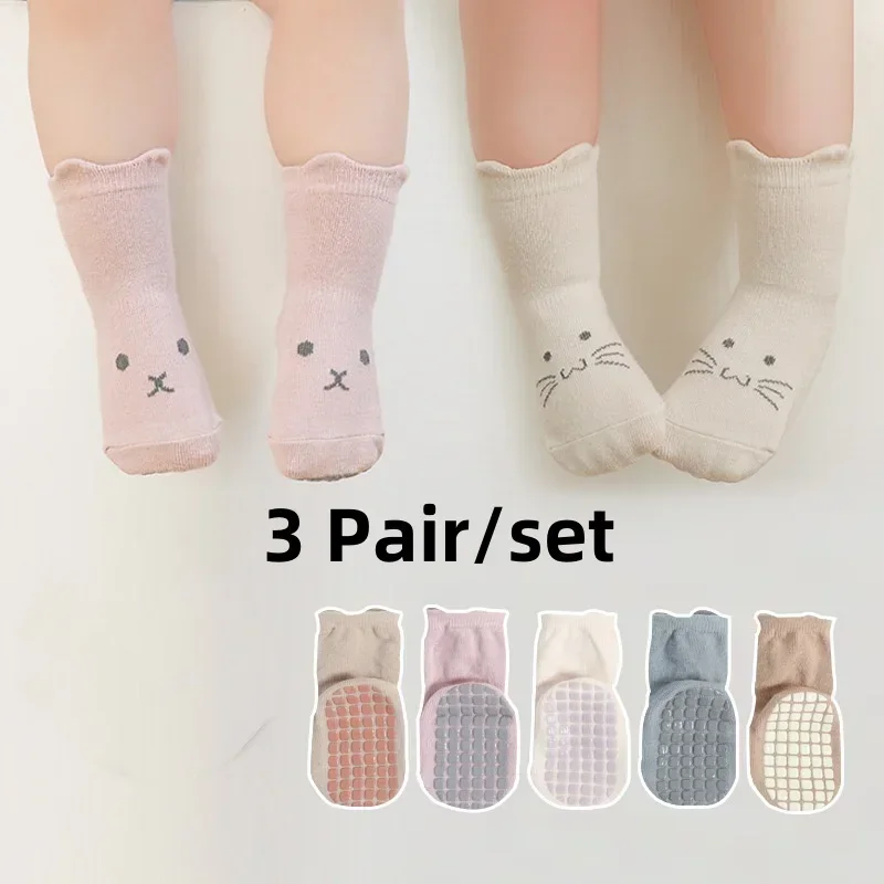 Calcetines antideslizantes de tubo medio transpirables para niñas - imagen 2