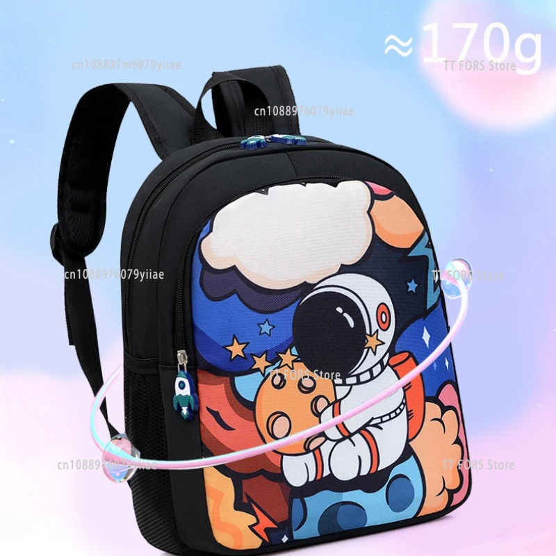 Mochila infantil impermeable de astronauta 3D con gran capacidad - imagen 3