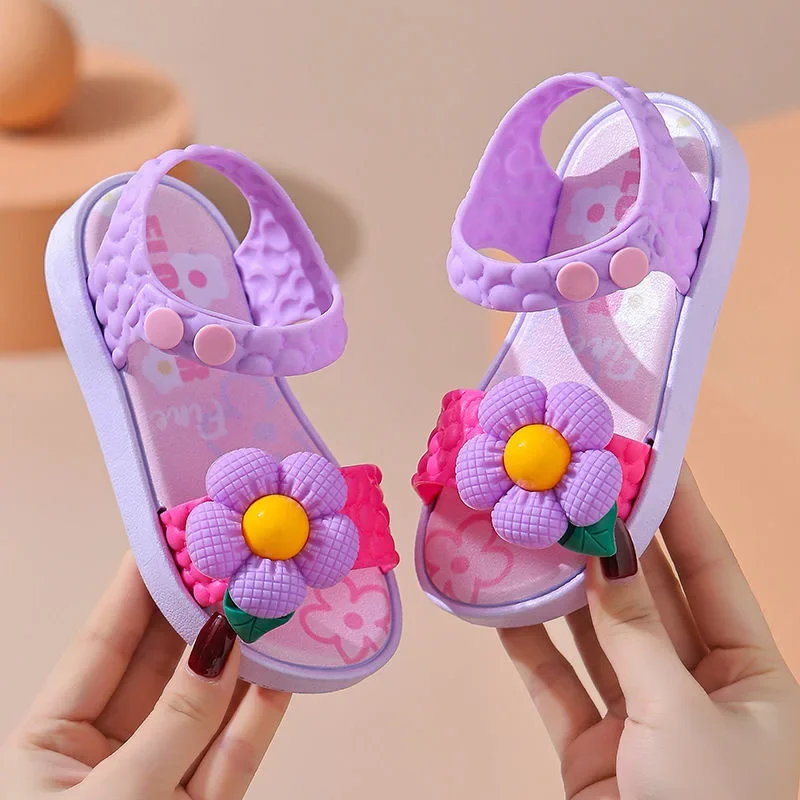 Sandalias antideslizantes de suela blanda para exterior, verano