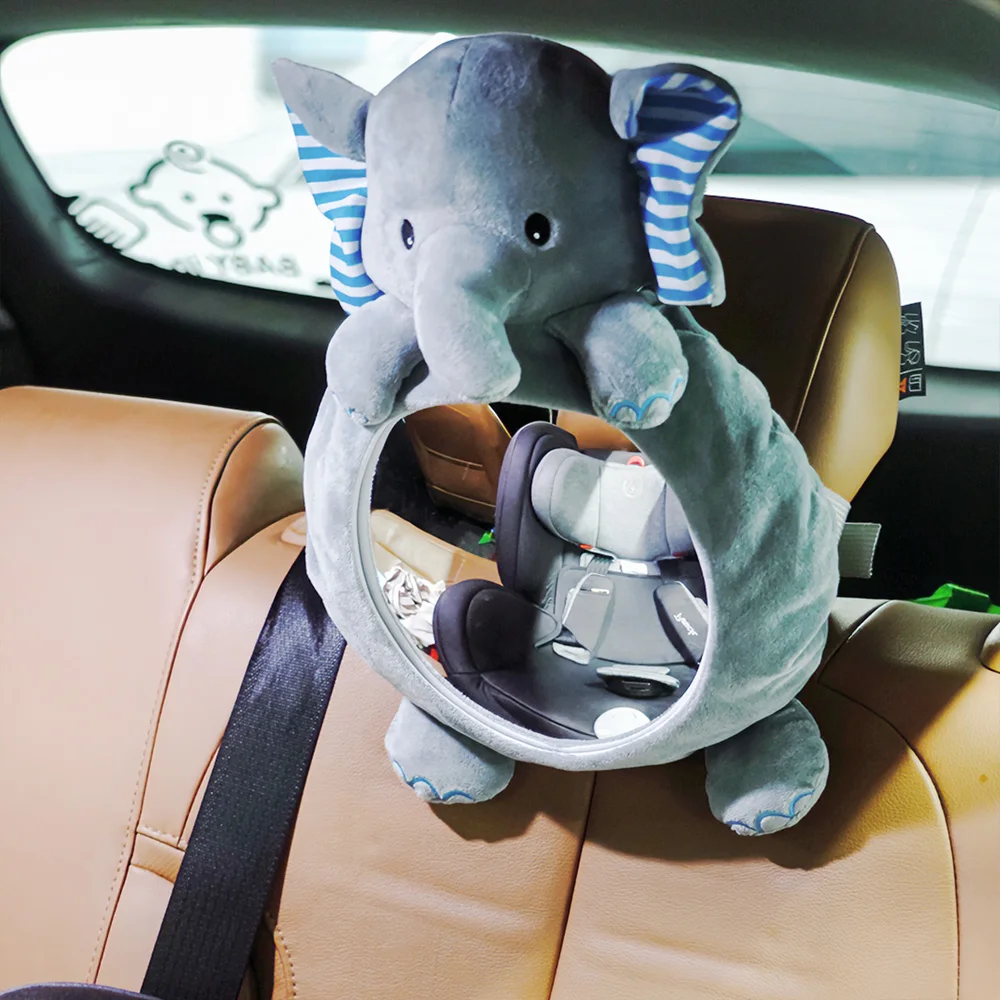 Espejo retrovisor coche bebé con dibujos animados multifunción - imagen 5