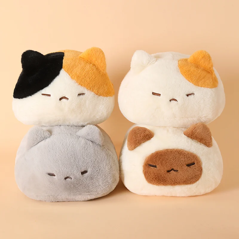 Almohada peluche de gato suave para dormir y decorar