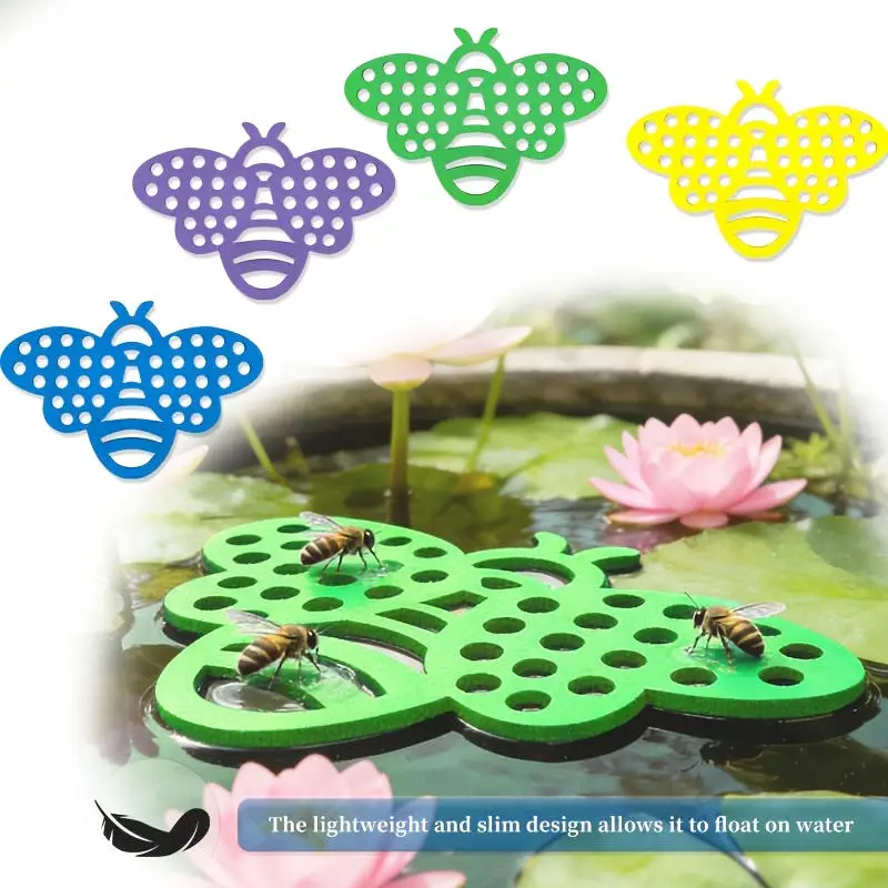Bebedero para abejas de espuma EVA con plataforma de descanso - imagen 4
