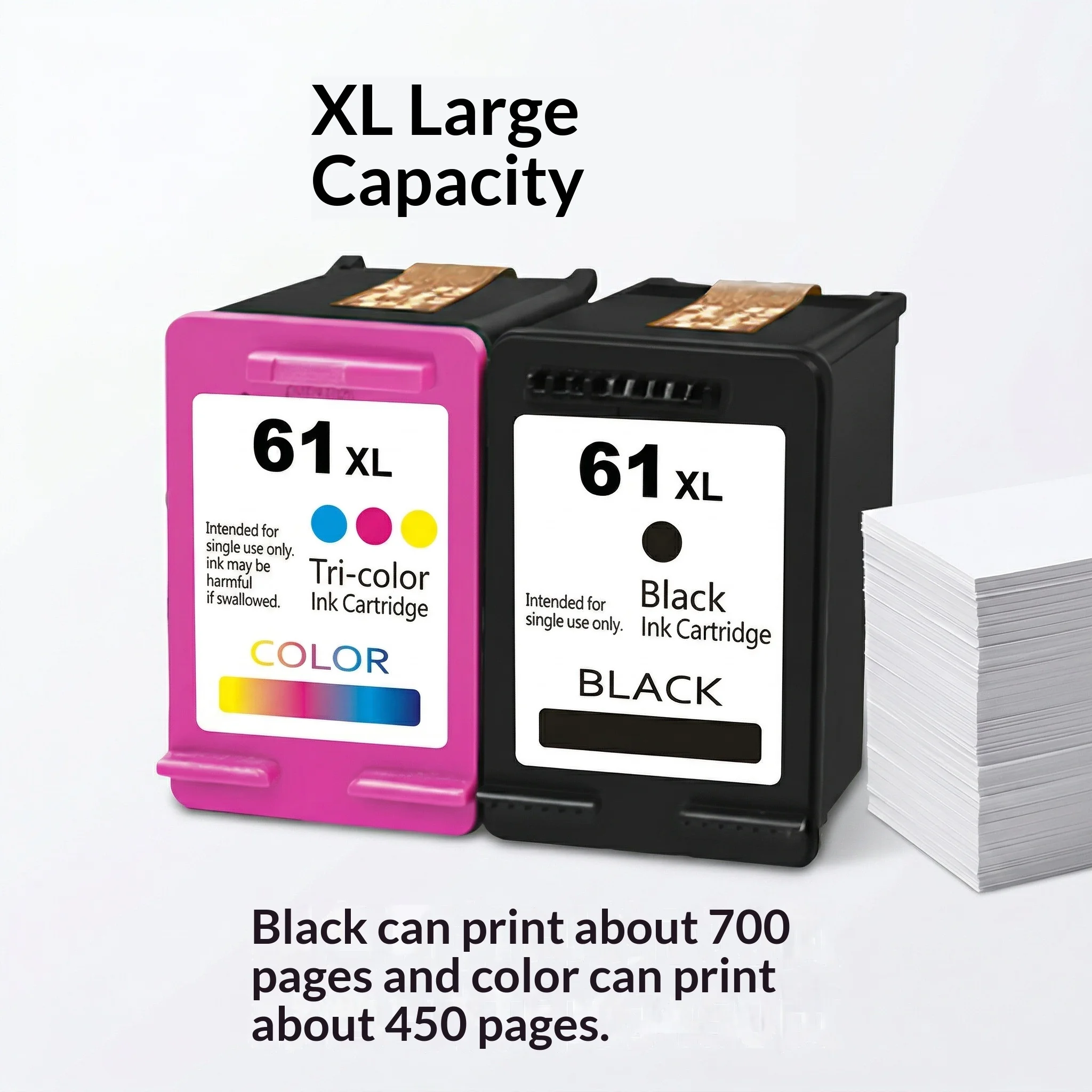Cartuchos de tinta negro y color compatibles para DeskJet - imagen 2