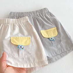 MILANCEL Pantalones cortos de verano para niñas con bolsillos