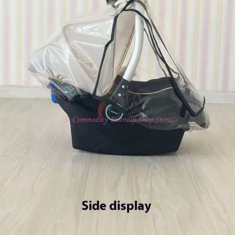 Funda lluvia universal transparente para silla de paseo - imagen 3
