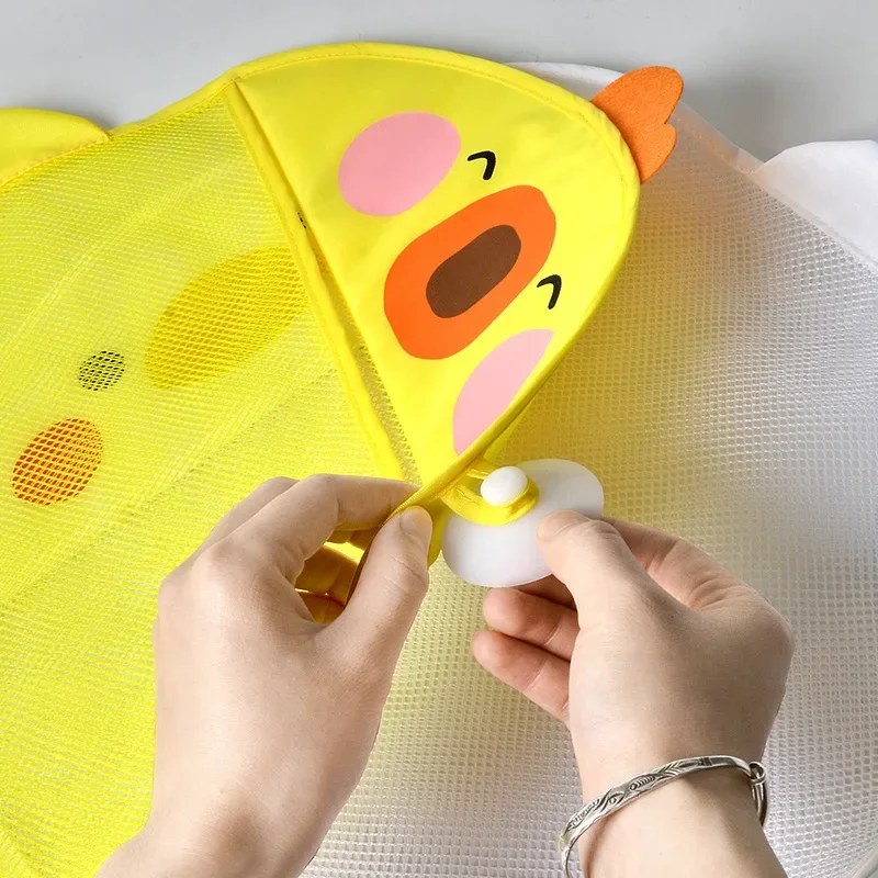 Bolsa almacenamiento juguetes baño bebé con pato de dibujos - imagen 5