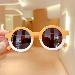Gafas de sol redondas para niños con oso de dibujos y UV400