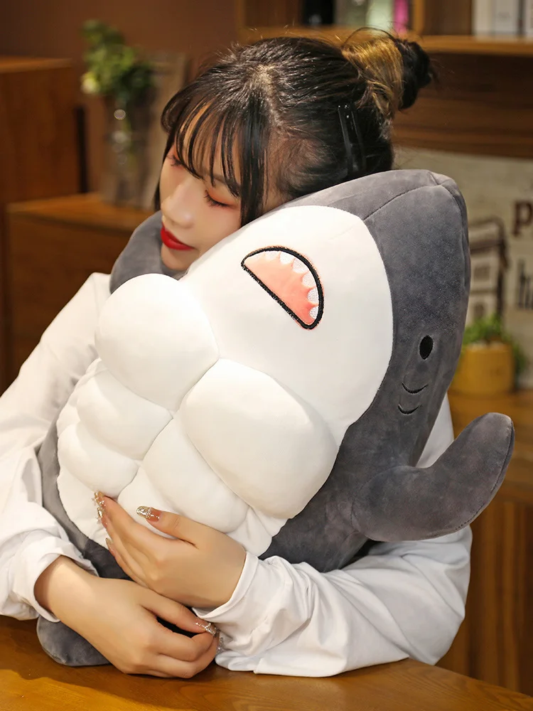 Peluche tiburón cojín suave mullido para bebés y niños - imagen 5