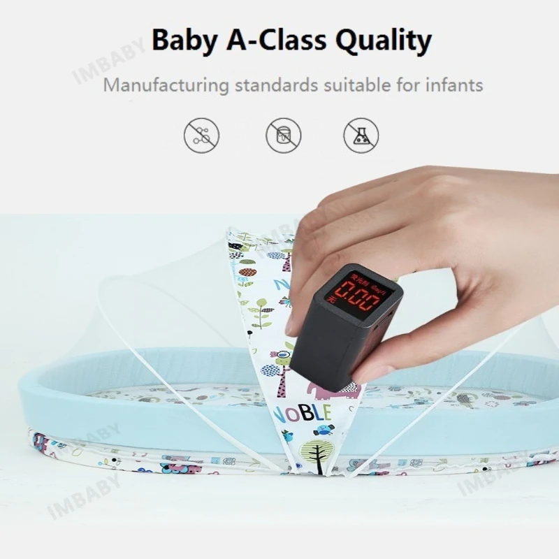 Nido de viaje para bebé cuna plegable con mosquitera extraíble - imagen 5