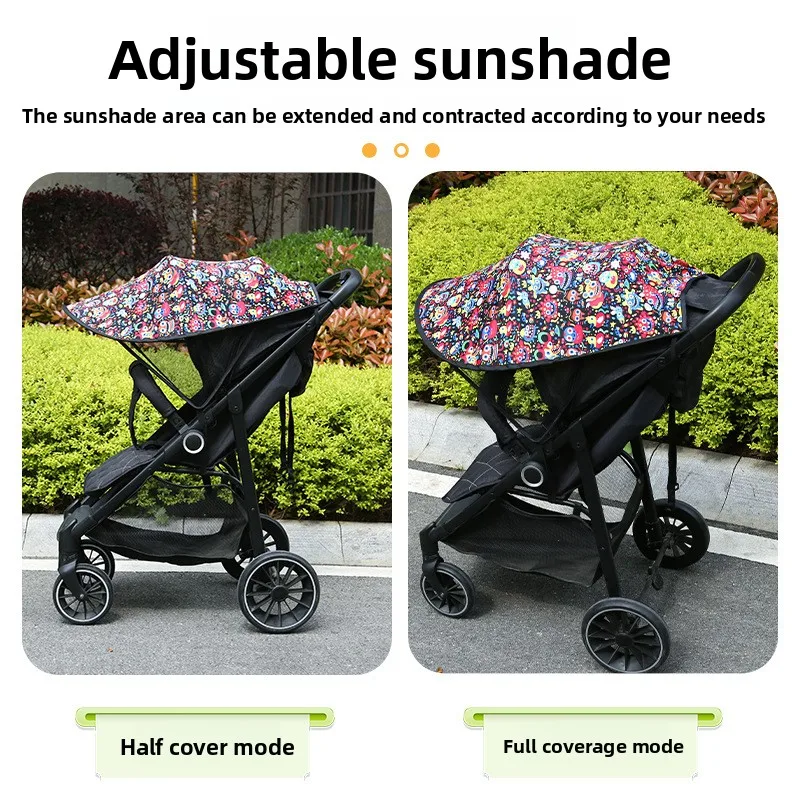 Capota universal para carrito con protección UV y sombra solar - imagen 3