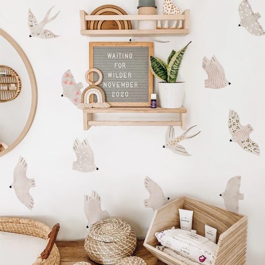 Pegatinas de pared extraíbles de pájaros para decoración infantil - imagen 3