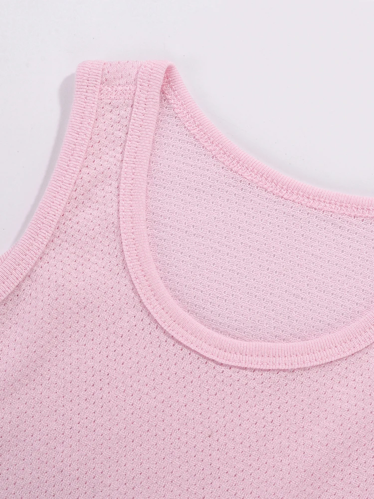 Camiseta sin mangas algodón fino bebé niña – Suave transpirable - imagen 4