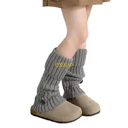 QX2D Calcetines altos retro transpirables otoño-invierno