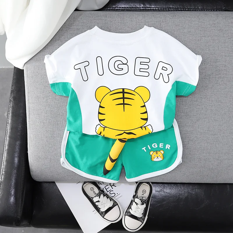 Detalle del diseño infantil en verde