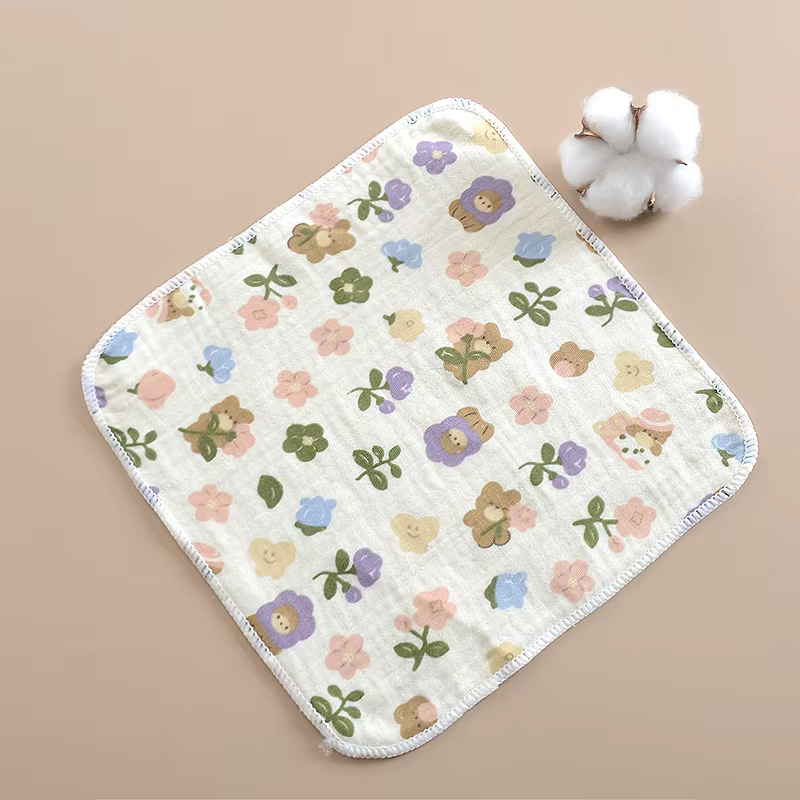 Toallas de gasa para bebé 25x25 cm - Pack reutilizables y suaves - imagen 2